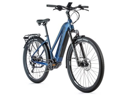 Trekingové elektrokolo Leader Fox BEND dámské, 2021-1 18" MODRÁ TIGER