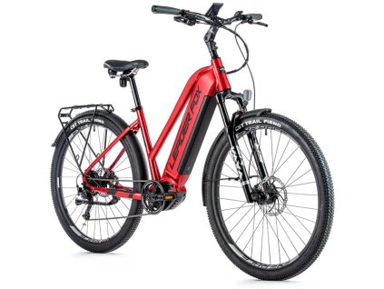 Trekingové elektrokolo Leader Fox BEND dámské, 2021-2 16,5" ČERVENÁ TIGER
