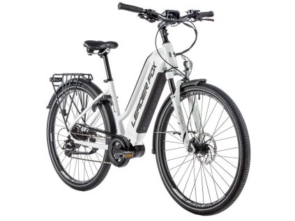 Trekingové elektrokolo Leader Fox DENVER dámské, 2021-2 18" BÍLÁ MAT/ČERNÁ