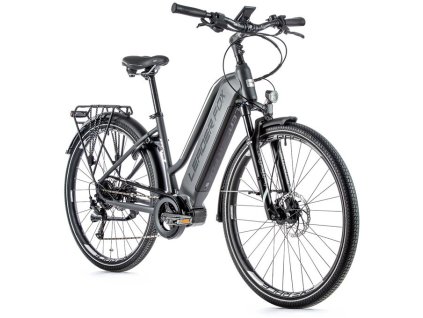 Trekingové elektrokolo Leader Fox LUCAS dámské, 2021-1 16,5" ŠEDÁ/BÍLÁ