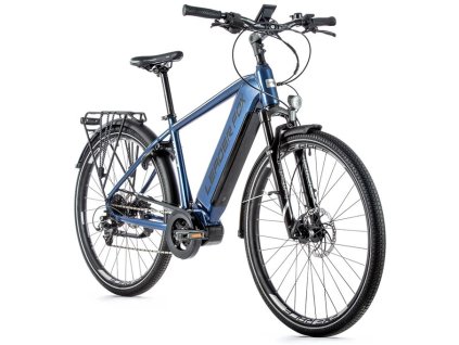 Trekingové elektrokolo Leader Fox LUCAS pánské, 2021-2 22,5" MODRÁ TIGER