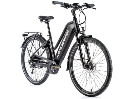 Trekingové elektrokolo Leader Fox SANDY dámské, 2021-2 16,5" BÍLÁ MAT/ČERNÁ