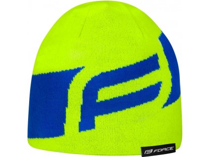 čepice zimní FORCE DWARF pletená, fluo-modrá