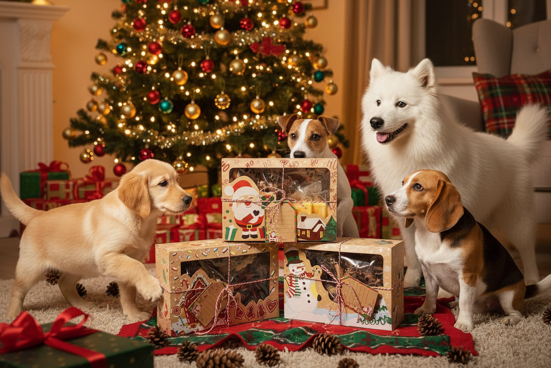 Vánoční balíčky pro hodné pejsky