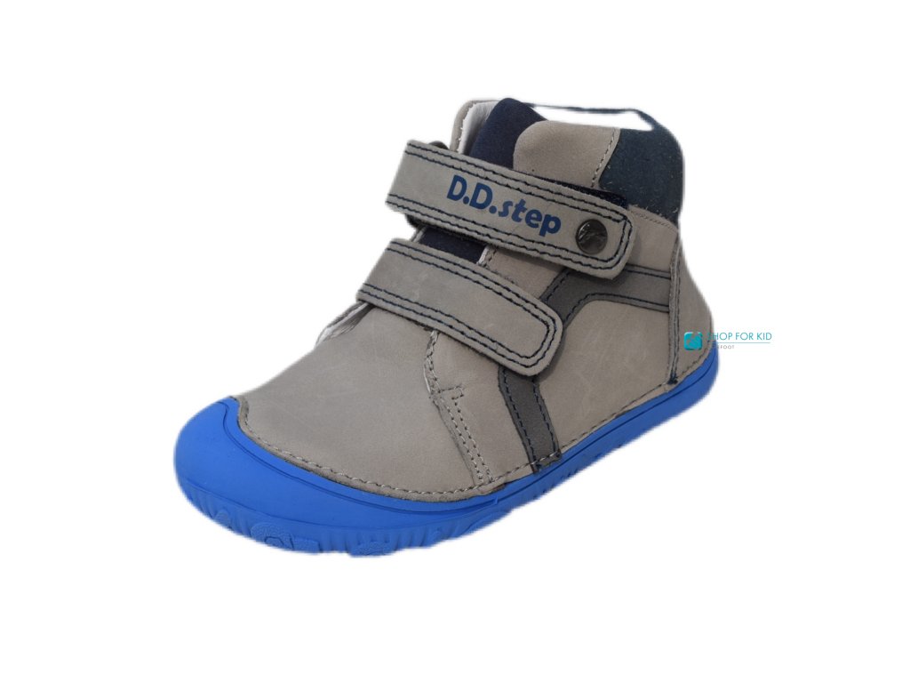 Barefoot kotníkové boty D.D.step A073-874B Grey - Shopforkid.cz