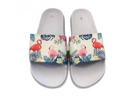 Dámské letní pantofle 4 barvy- BÍLÁ