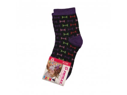 Ponožky pro holky s barevnými mašlemi