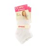 Dětské bílé kotníkové ponožky nízké 3 ks v balení