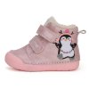 Dětské zimní boty D.D. Step W066-42268A Pink tučňák