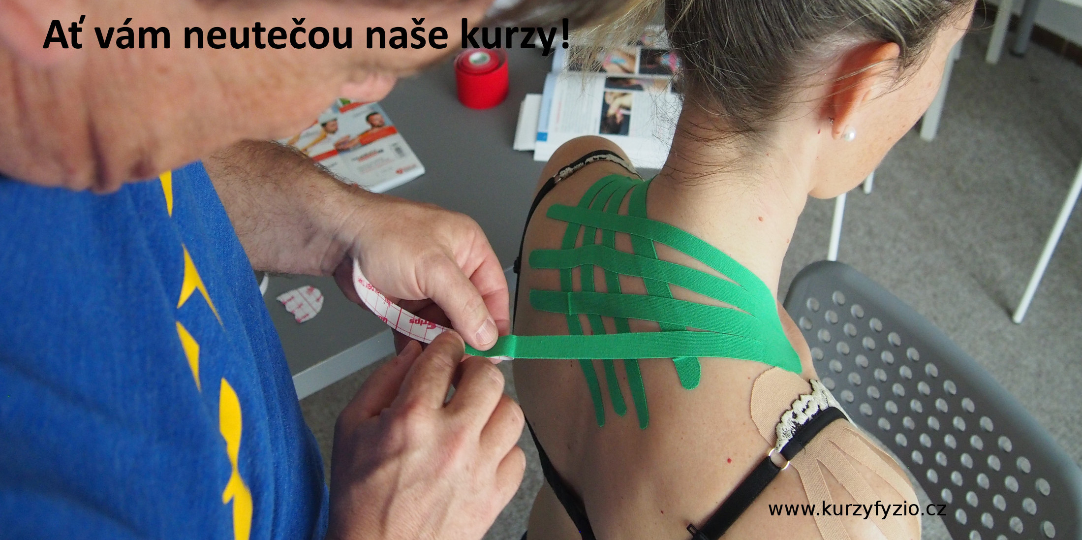 kurzy z oblasti fyzioterapie pro každého, TAPE, péče o jizvy, lymfa, ergonomie