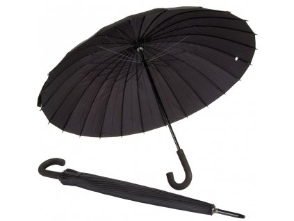 pol pl Duzy parasol parasolka czarna wytrzymala elegancka 4687 1