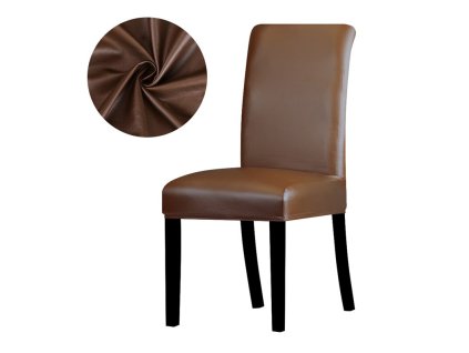 variantimage1PU Leather Fabric Material Chair Covers Waterproof Dining Seat Chair Covers Hotel Banquet Seat Covers Chair