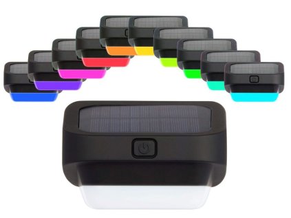 r1Vcpol pl Solárna záhradná lampa led rgb pre schody terasa plot súmrak senzor 4977 16