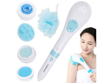 Elektrická kefa na chrbát a telo, 5 nástavcov