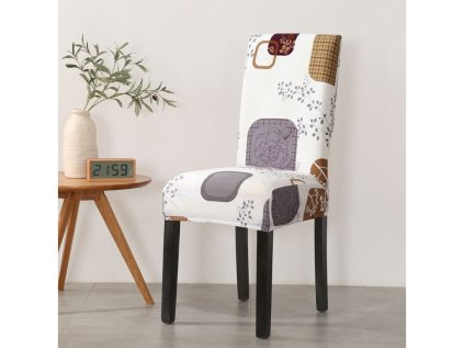 Elastický poťah na stoličku Retro Patchwork