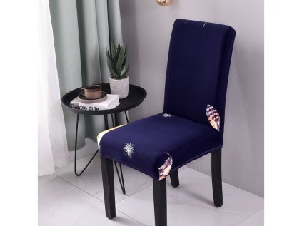 Elastický poťah na stoličku Dark Feather