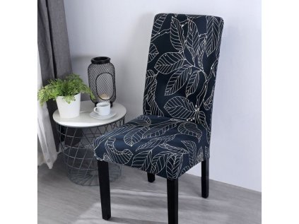 Elastický poťah na stoličku Leaf Night