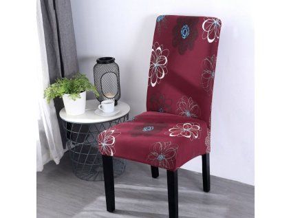 Elastický poťah na stoličku Red Berry