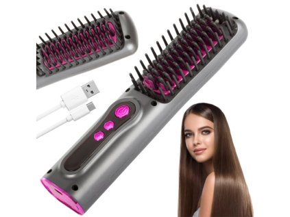 StyleSmooth – bezdrôtová kefa na vlasy s USB nabíjaním
