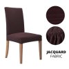 variantimage51 2 4 6 Pcs Jacquard Plain Dining Chair Cover Spandex Elastic Chair Slipcover Case Stretch