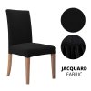variantimage71 2 4 6 Pcs Jacquard Plain Dining Chair Cover Spandex Elastic Chair Slipcover Case Stretch