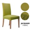 variantimage81 2 4 6 Pcs Jacquard Plain Dining Chair Cover Spandex Elastic Chair Slipcover Case Stretch