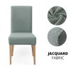 variantimage111 2 4 6 Pcs Jacquard Plain Dining Chair Cover Spandex Elastic Chair Slipcover Case Stretch