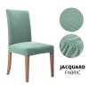 variantimage31 2 4 6 Pcs Jacquard Plain Dining Chair Cover Spandex Elastic Chair Slipcover Case Stretch
