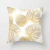 3 variant golden flowers leaves cushion cover polyester throw pillows soft decorative pillowcase for home sofa chair pillow covers 40816