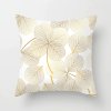 10 variant golden flowers leaves cushion cover polyester throw pillows soft decorative pillowcase for home sofa chair pillow covers 40816