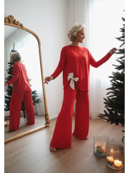 christmas loungewear by janatini red 1