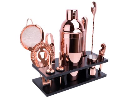 COCKTAIL SHAKER SET COVENTRY-ROSEGOLD 10 TEILIG