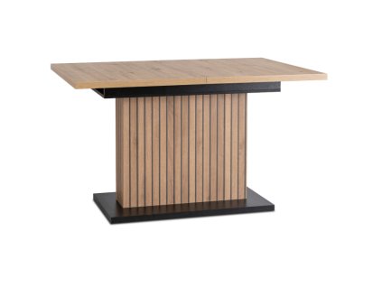 Ausziehbarer Tisch 130 - 180 cm Artisan Eiche schwarz Giant
