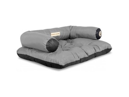 Wasserabweisendes Sofa Hundebett grau Seitenansicht