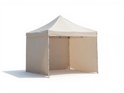 Beispiel eines 3 x 3 m großen beigen Zelts