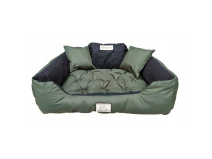Grün schwarzes Hundebett KINGDOG