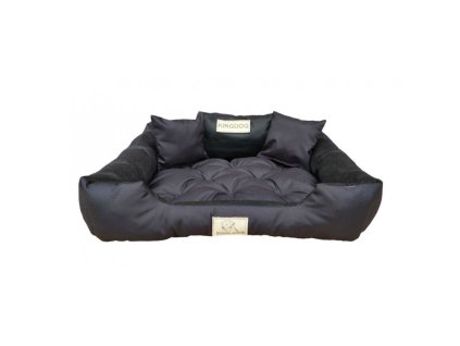 Schwarzes Hundebett Kingdog