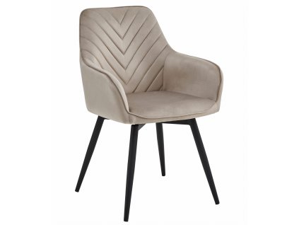 Beispiel des drehbaren Stuhls Nana in Beige