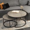 Couchtisch 2er Set Rocky Max grauer Beton