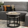 Couchtisch 2er Set Rocky grauer Beton