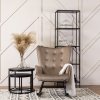 Schaukelsessel Elis beige im Zimmer