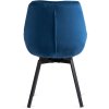 Esszimmestuhl Luna drehbar blau Ansicht von hinten