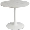 Runder Esstisch Sander 90 cm weiß