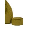 Fußhocker für Sitzsack olive