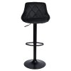 Barhocker Cydro Black Velours schwarz