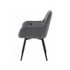 20614 4 drehbarer essstuhl dunkelgrauer velours jork