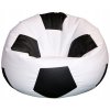 Mini Sitzsack Fußball schwarz-weiß