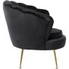 20896 4 sessel mit hocker schwarz velours grand