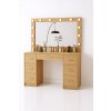 21895 1 hollywood deluxe schminktisch braun mit led beleuchtung