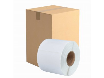 Ukázka rolky bílé termoetikety